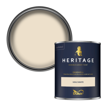 Dulux Heritage Eggshell Paint - Voile White