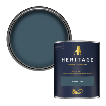 Dulux Heritage Eggshell Paint - Midnight Teal