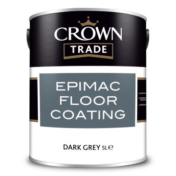 Crown Trade Epimac Floor Coating Dark Grey 5 Litre