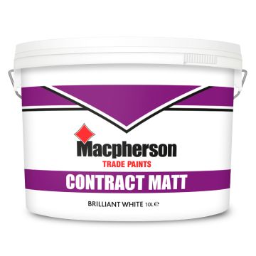 Macpherson Contract Matt Brilliant White 10 Litre