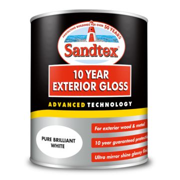 Sandtex 10 Year Exterior Gloss - Brilliant White