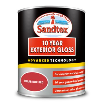 Sandtex Retail 10 Year Exterior Gloss Pillar Box Red