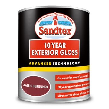 Sandtex Retail 10 Year Exterior Gloss Classic Burgundy