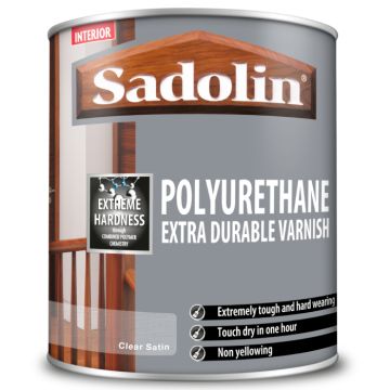 Sadolin Polyurethane Extra Durable Varnish Clear Satin