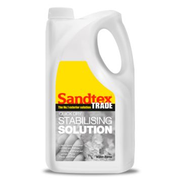 Sandtex Trade Quick Dry WB Exterior Stabilising Solution - Clear 5 Litre