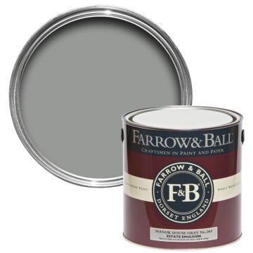 Farrow & Ball Dead Flat Manor House Gray (No.265) - 5 Litre