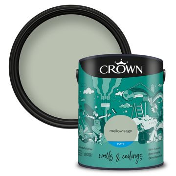 Crown Walls & Ceilings Matt Emulsion - Mellow Sage