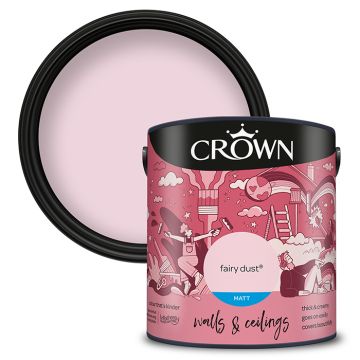 Crown Walls & Ceilings Matt Emulsion - Fairy Dust