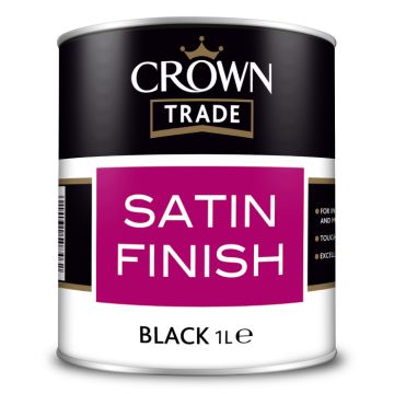 Crown Trade Satin Finish Black