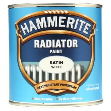 Hammerite Radiator Enamel Satin White 500ml