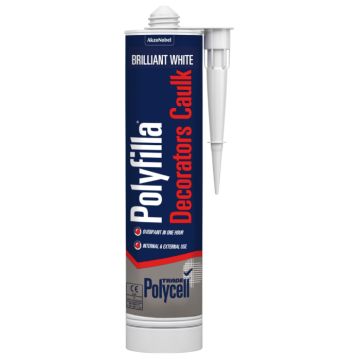 Polycell Trade Polyfilla Decorators Caulk Brilliant White 380ml