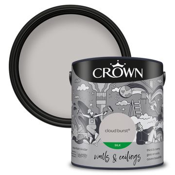 Crown Walls & Ceilings Silk Emulsion - Cloud Burst