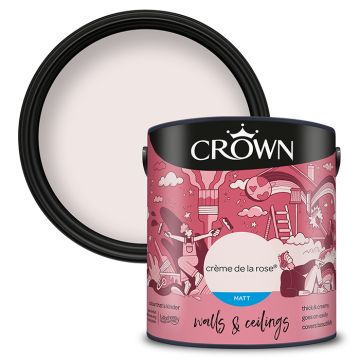 Crown Walls & Ceilings Matt Emulsion - Creme de la Rose