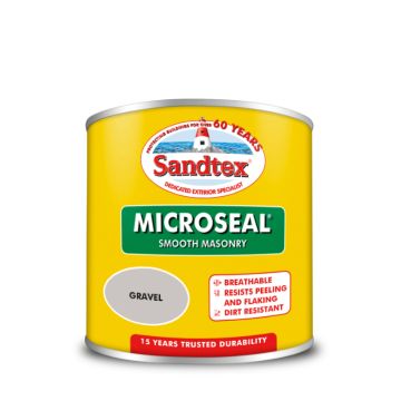 Sandtex Microseal Smooth 15 Year Weatherproof Masonry Paint - Gravel