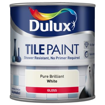 Dulux Tile Paint Pure Brilliant White 600 ml