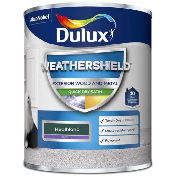 Dulux Weathershield Quick Dry Satin Heathland 750 ml