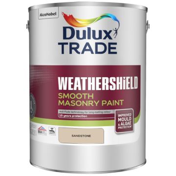 Dulux Trade Weathershield Smooth Masonry Paint Sandstone 5 Litre
