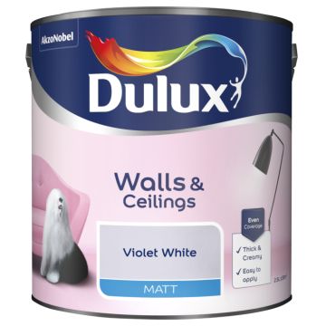 Dulux Matt Violet White