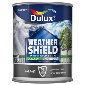 Dulux Weathershield Quick Dry Undercoat Dark Grey