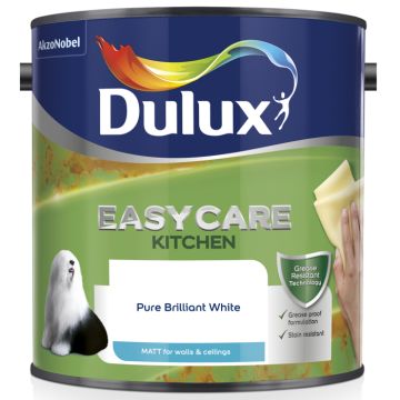 Dulux Easycare Kitchen Matt Pure Brilliant White 2.5 Litre
