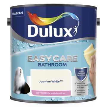 Dulux Easycare Bathroom Soft Sheen Jasmine White
