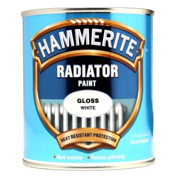 Hammerite Radiator Enamel Gloss White 500ml