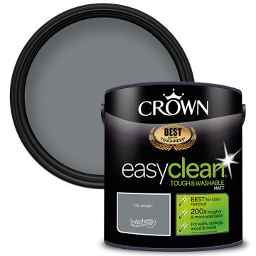 Crown Paints Easyclean Matt - City Break - 2.5 Litre