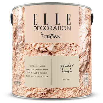 Crown Elle Decoration Flat Matt Powder Brush