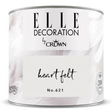 Crown Elle Decoration Flat Matt Heart Felt