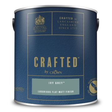 Crown Crafted Luxurious Flat Matt Finish Ivy Grey 2.5 Litre