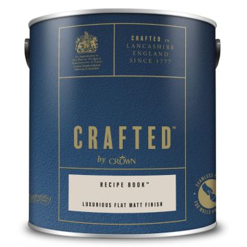 Crown Crafted Luxurious Flat Matt Finish Recipe Book 2.5 Litre