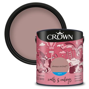 Crown Walls & Ceilings Matt Emulsion - Always Orchid