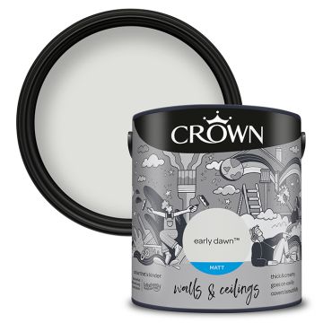 Crown Walls & Ceilings Matt Emulsion - Early Dawn