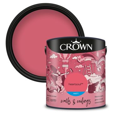 Crown Walls & Ceilings Matt Emulsion - Heartsoul
