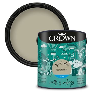 Crown Walls & Ceilings Matt Emulsion - Light Fern