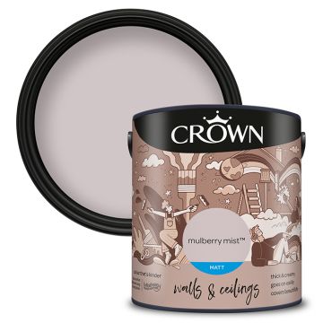 Crown Walls & Ceilings Matt Emulsion - Mulberry Mist