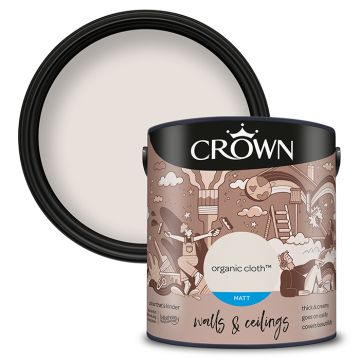 Crown Walls & Ceilings Matt Emulsion - Organic Cloth