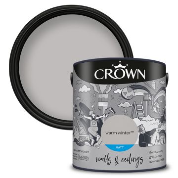 Crown Walls & Ceilings Matt Emulsion - Warm Winter