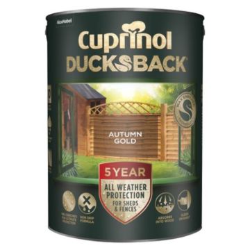 Cuprinol CX 5 Year Ducksback Autumn Gold 5 Litre