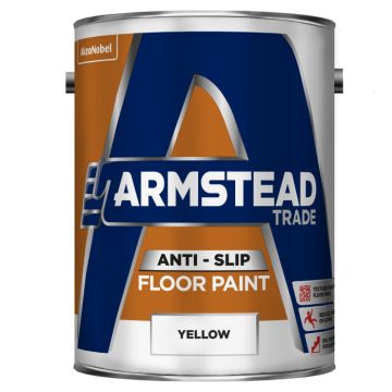 Armstead Trade Anti Slip Floor Paint Yellow 5 Litre