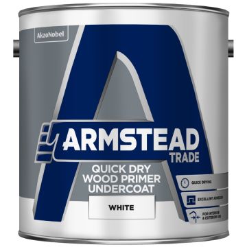 Armstead Trade Quick Dry Wood Primer Undercoat White 2.5 Litre
