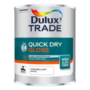 Dulux Trade Quick Dry Gloss Pure Brilliant White