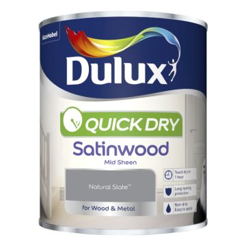 Dulux Quick Dry Satinwood Natural Slate 750 ml