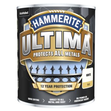 Hammerite Ultima Metal Matt White 750 ml
