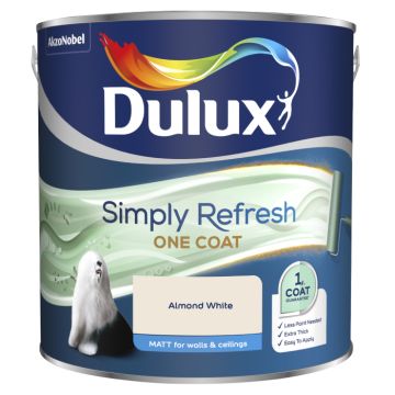 Dulux One Coat Matt Almond White