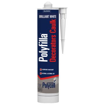 Polycell Trade Polyfilla Decorators Caulk Brilliant White 290ml