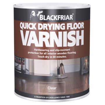 Blackfriar Quick Drying Floor Varnish Clear Satin