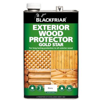 Blackfriar Exterior Wood Protector Gold Star Ebony 5 Litre
