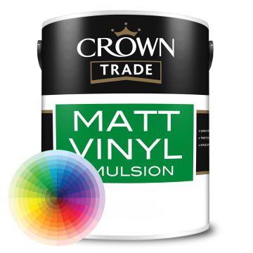 Crown Trade Matt Vinyl Emulsion Paint - Tinted Colours