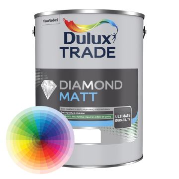 Dulux Trade Diamond Matt Pure Brilliant White 5 Litre